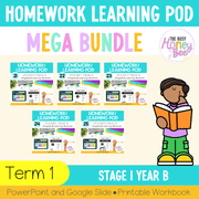 Stage 1 Year B Homework/Learning Pods Term 1 Mega Bundle - Homework | Casual Teaching