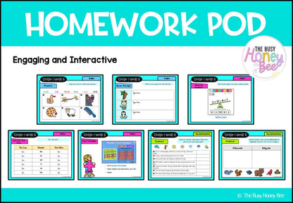Stage 1 Year B Homework/Learning Pods Term 2 Mega Bundle - PowerPoint