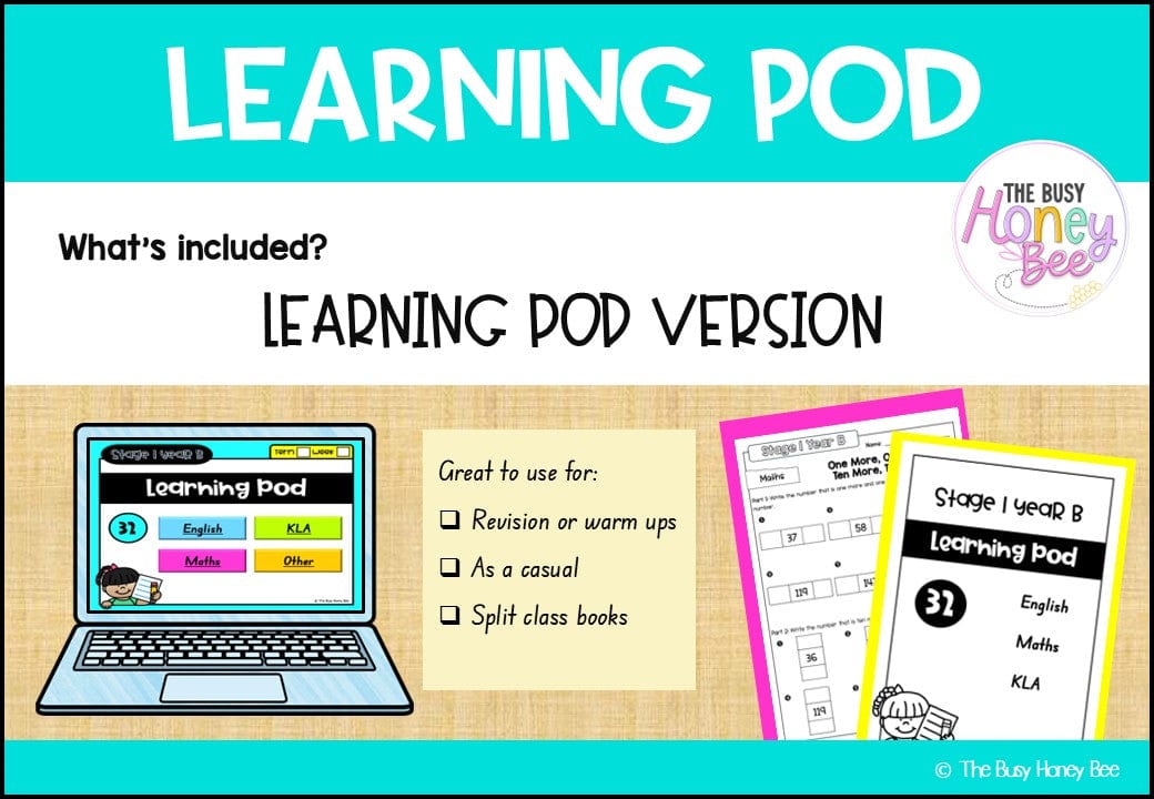 Stage 1 Year B Homework/Learning Pods Term 3 Mega Bundle - Homework | Casual Teaching
