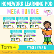 Stage 1 Year B Homework/Learning Pods Term 4 Mega Bundle - Homework | Casual Teaching