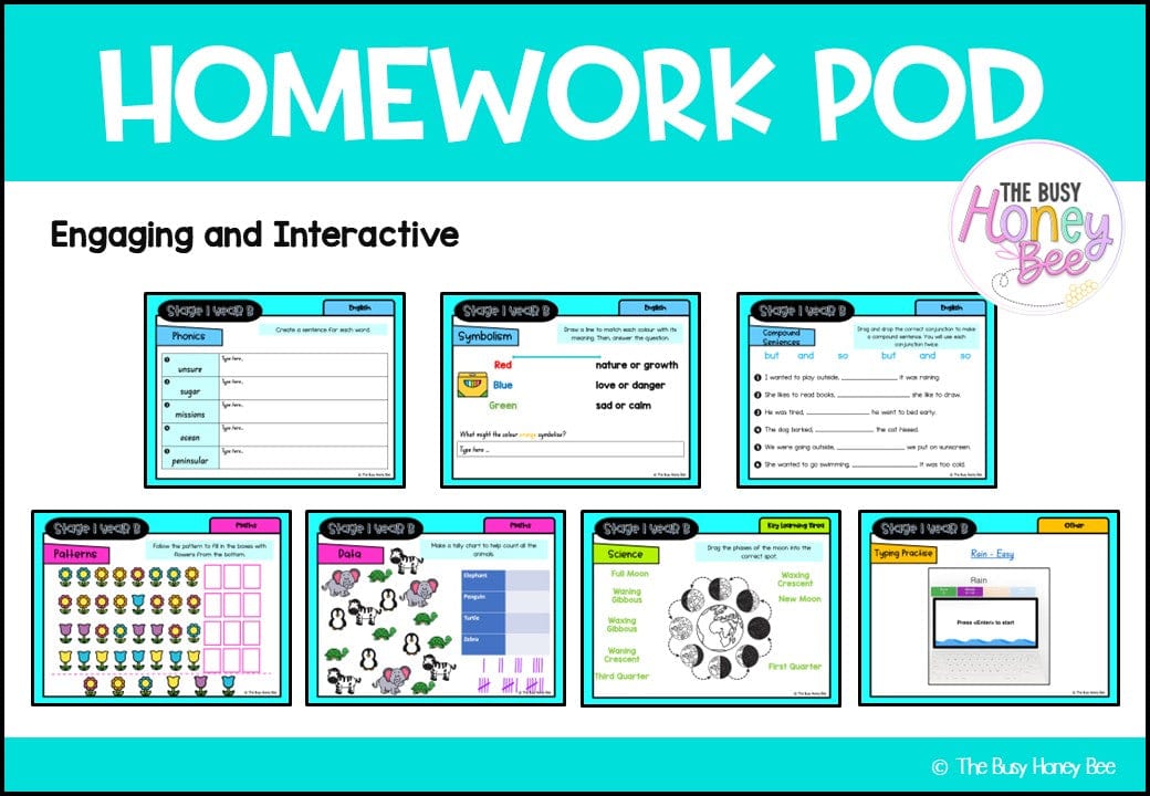 Stage 1 Year B Homework/Learning Pods Ultimate Mega Bundle - Homework | Casual Teaching
