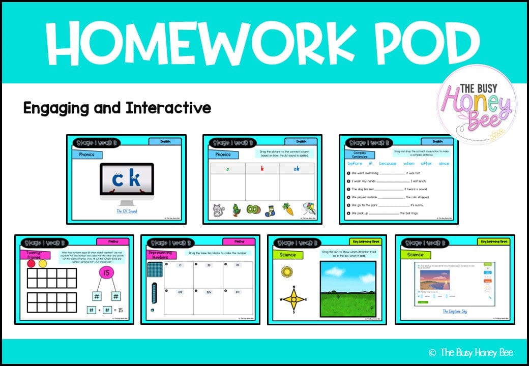Stage 1 Year B Homework/Learning Pods Ultimate Mega Bundle - Homework | Casual Teaching