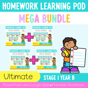 Stage 1 Year B Homework/Learning Pods Ultimate Mega Bundle - Homework | Casual Teaching