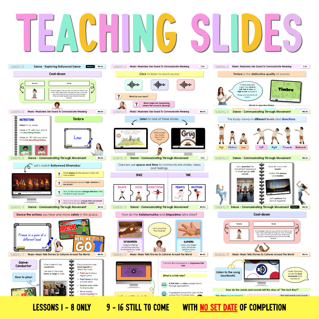 Stage 1 Year B NSW Creative Arts Sample Unit 5 Teaching Pack - Teaching Bundle