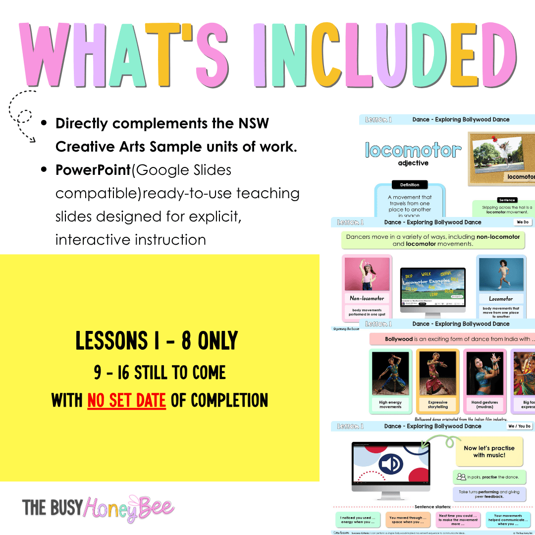 Stage 1 Year B NSW Creative Arts Sample Unit 5 Teaching Pack - Teaching Bundle