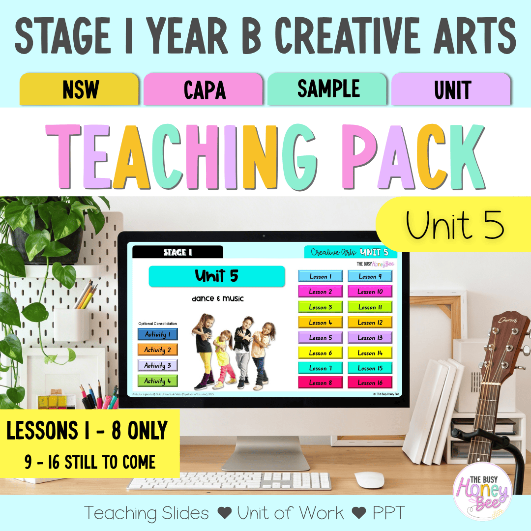 Stage 1 Year B NSW Creative Arts Sample Unit 5 Teaching Pack - Teaching Bundle
