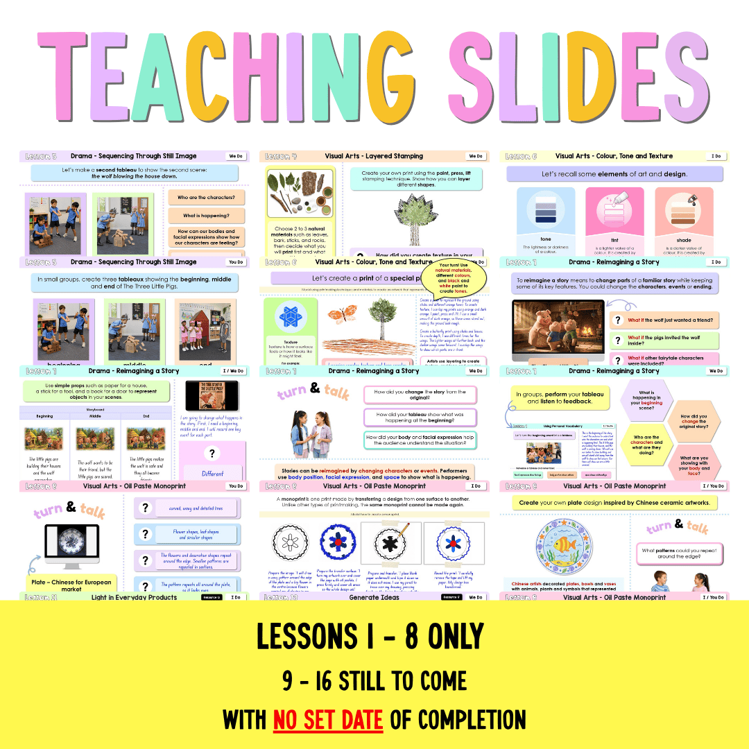Stage 1 Year B NSW Creative Arts Sample Unit 7 Teaching Pack - Teaching Bundle