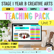 Stage 1 Year B NSW Creative Arts Sample Unit 7 Teaching Pack - Teaching Bundle