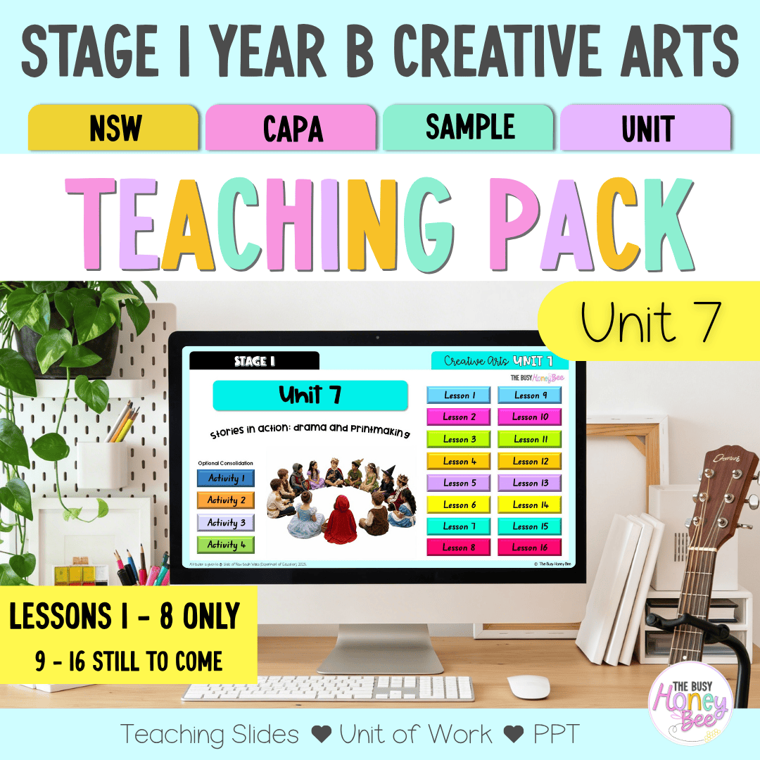 Stage 1 Year B NSW Creative Arts Sample Unit 7 Teaching Pack - Teaching Bundle