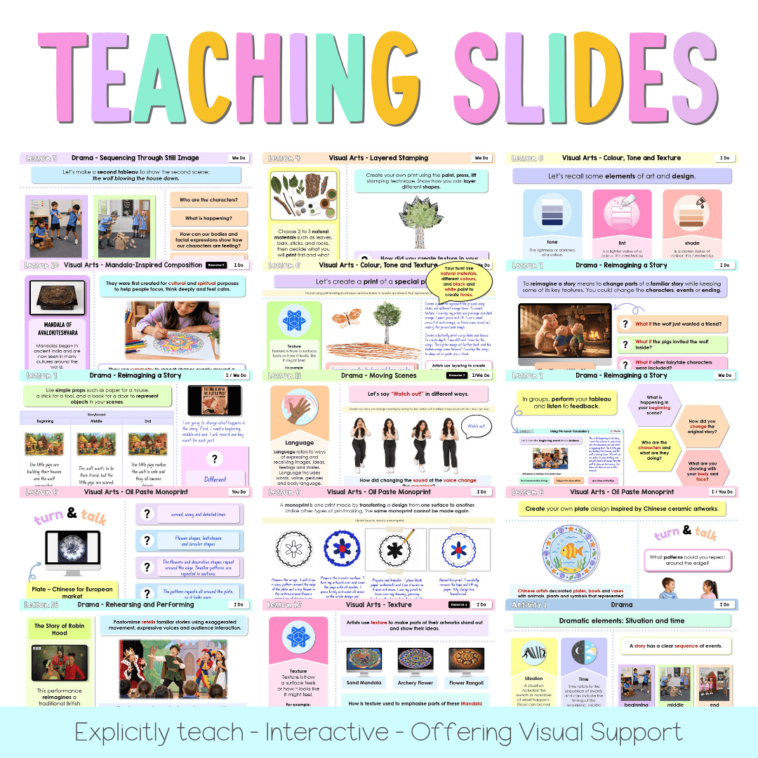 Stage 1 Year B NSW Creative Arts Sample Unit 7 Teaching Pack - Teaching Bundle