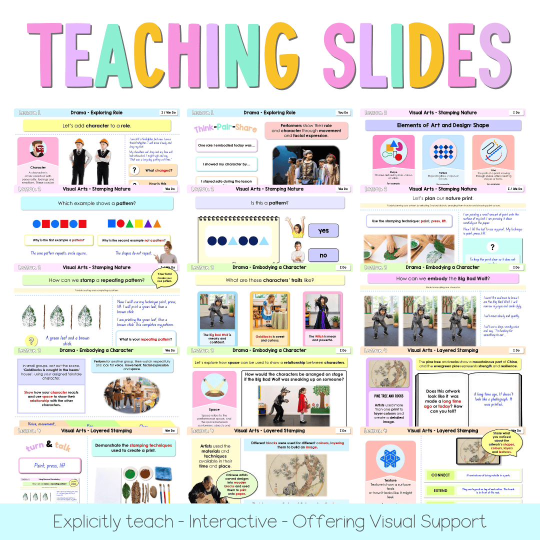 Stage 1 Year B NSW Creative Arts Sample Unit 7 Teaching Pack - Teaching Bundle