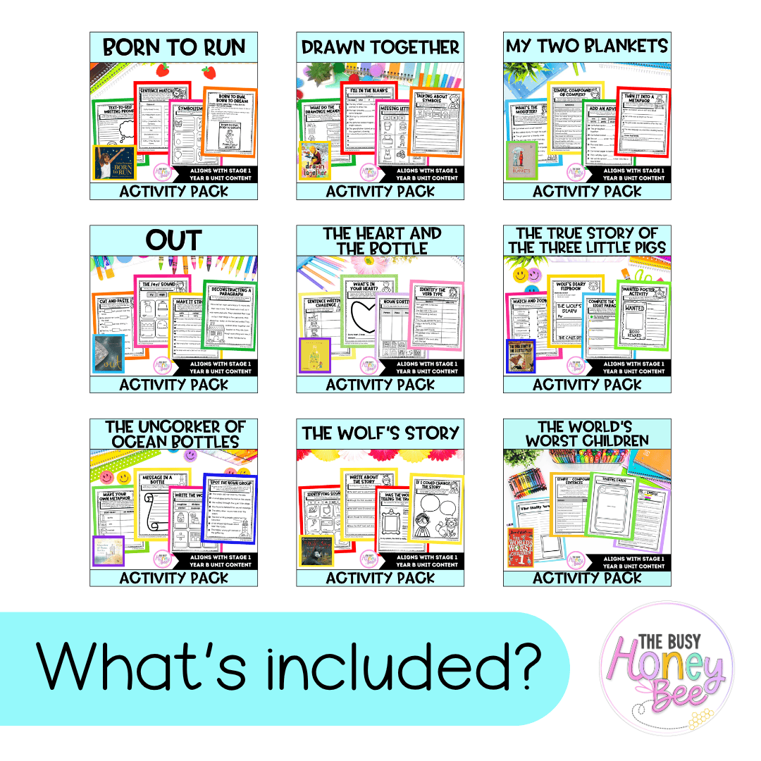 Stage 1 Year B NSW English Activity Pack ULTIMATE Mega Bundle 2022 - Activity Pack