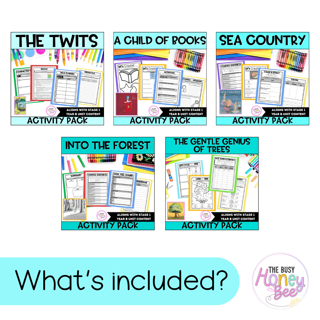 Stage 1 Year B NSW English Activity Pack ULTIMATE Mega Bundle 2022 - Activity Pack
