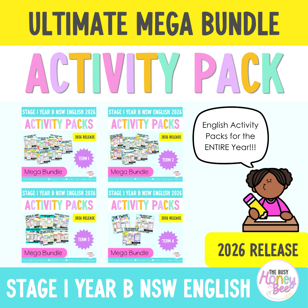 Stage 1 Year B NSW English Activity Pack ULTIMATE Mega Bundle 2026 - Activity Pack