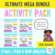 Stage 1 Year B NSW English Activity Pack ULTIMATE Mega Bundle 2026 - Activity Pack