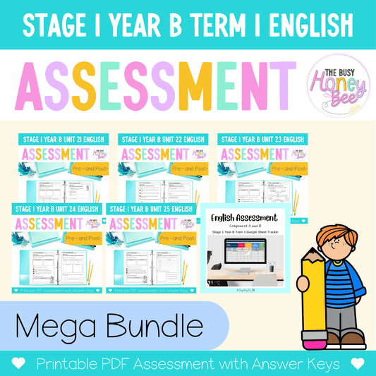 Stage 1 Year B NSW English Assessment Term 1 Mega Bundle - Assessment