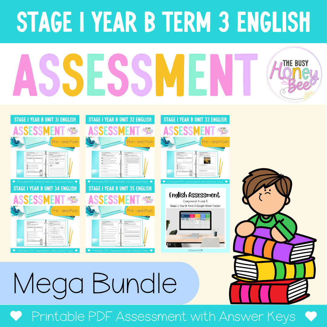 Stage 1 Year B NSW English Assessment Term 3 Mega Bundle - Assessment