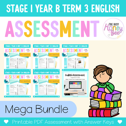 Stage 1 Year B NSW English Assessment Term 3 Mega Bundle - Assessment