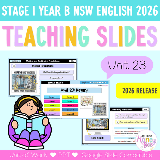 Stage 1 Year B NSW English Teaching Slides UNIT 23 Peggy 2026 -