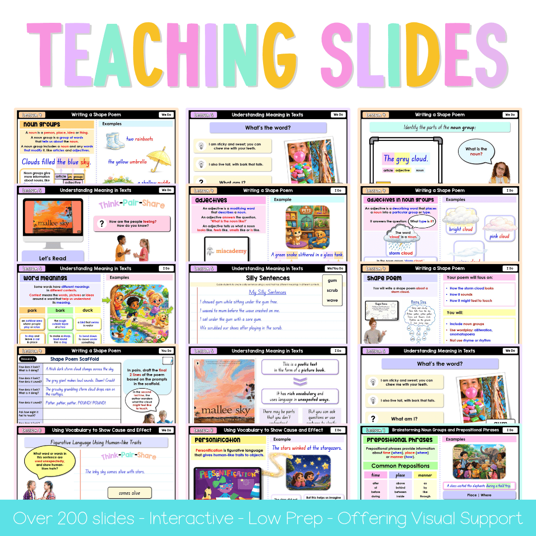 Stage 1 Year B NSW English Teaching Slides UNIT 28 Mallee Sky 2026 - Teaching Slides