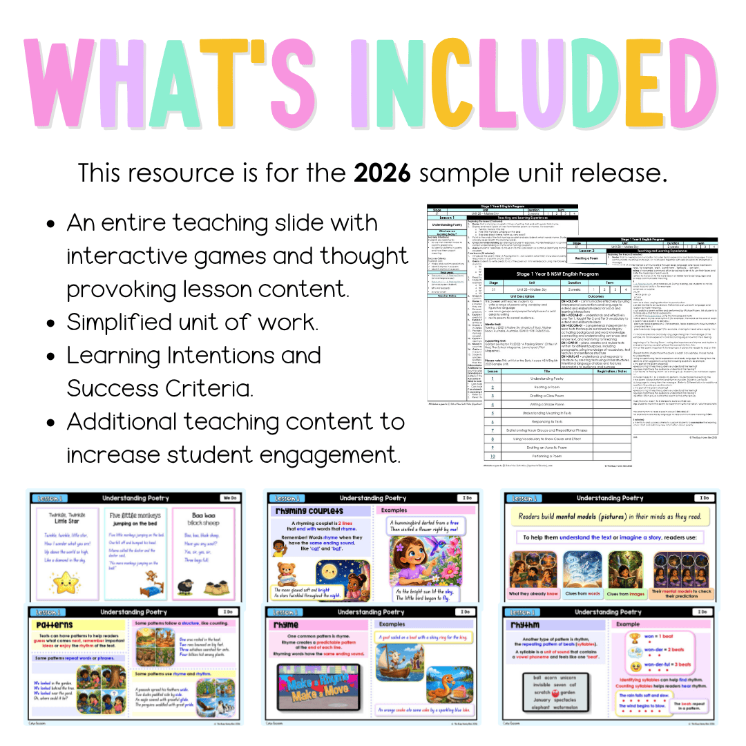 Stage 1 Year B NSW English Teaching Slides UNIT 28 Mallee Sky 2026 - Teaching Slides