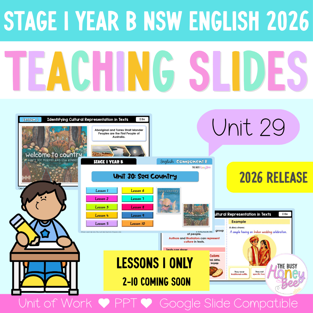 Stage 1 Year B NSW English Teaching Slides UNIT 30 Sea Country 2026 - Teaching Slides
