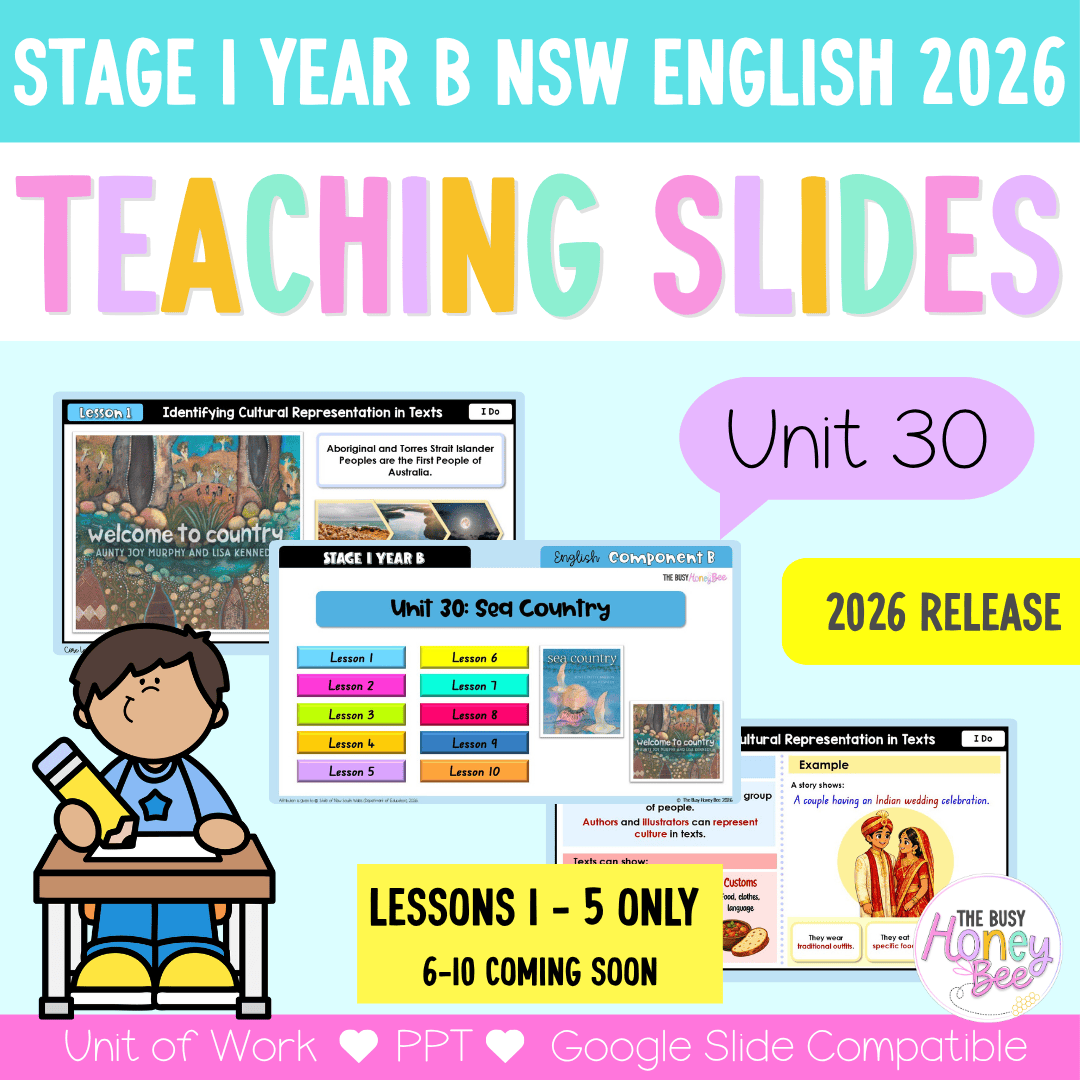 Stage 1 Year B NSW English Teaching Slides UNIT 30 Sea Country 2026 - Teaching Slides