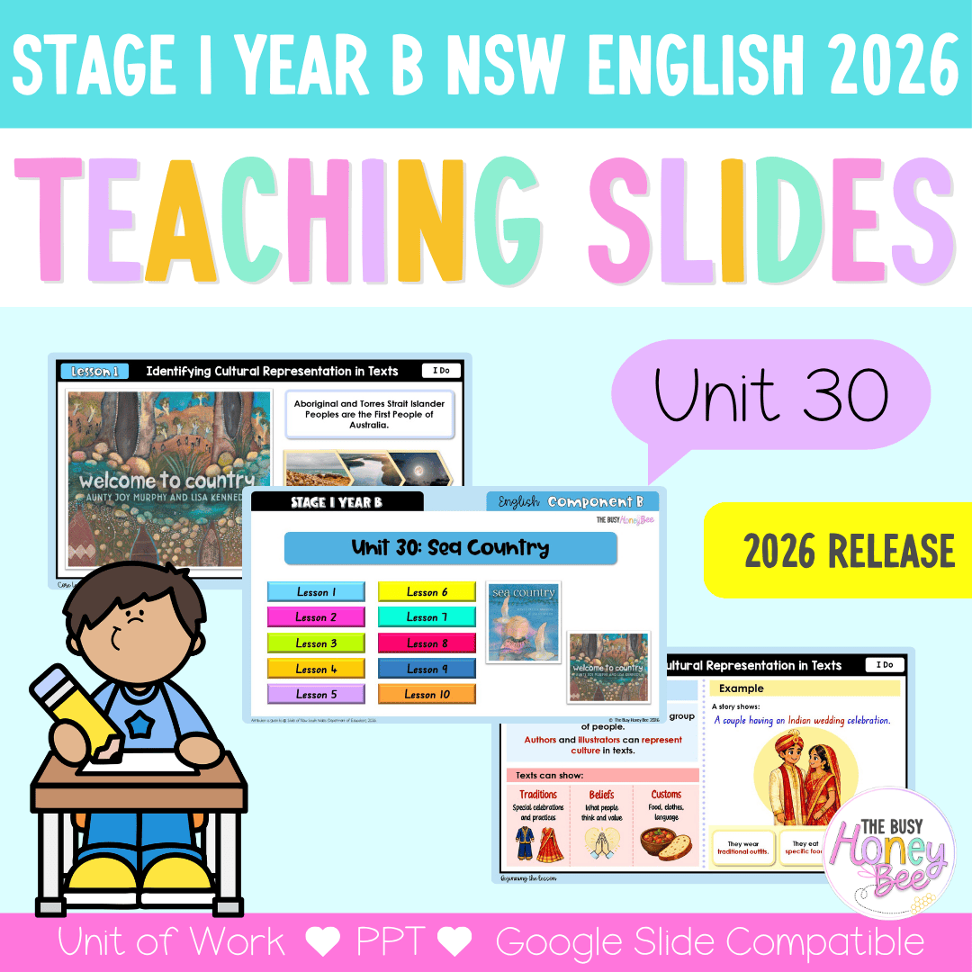 Stage 1 Year B NSW English Teaching Slides UNIT 30 Sea Country 2026 - Teaching Slides