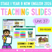 Stage 1 Year B NSW English Teaching Slides UNIT 37 The Twits 2026 - Teaching Slides
