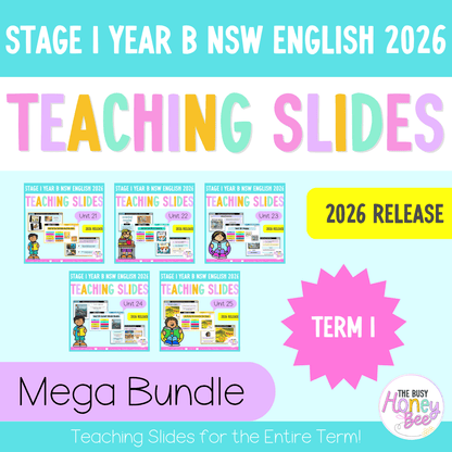 Stage 1 Year B NSW English Term 1 Teaching Slides Mega Bundle 2026 - Teaching Slides