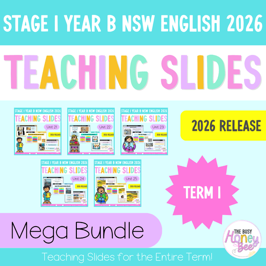 Stage 1 Year B NSW English Term 1 Teaching Slides Mega Bundle 2026 - Teaching Slides