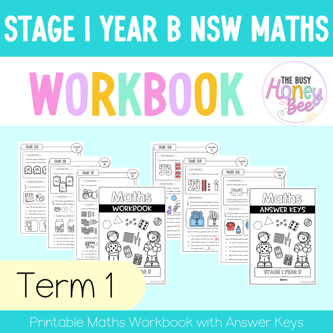 Stage 1 Year B NSW Maths Workbook Term 1 -