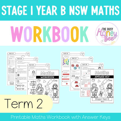 Stage 1 Year B NSW Maths Workbook Term 2 - Workbook | Worksheets