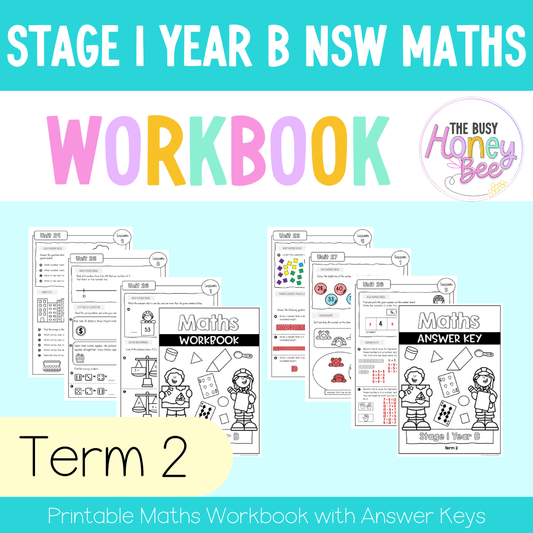 Stage 1 Year B NSW Maths Workbook Term 2 - Workbook | Worksheets