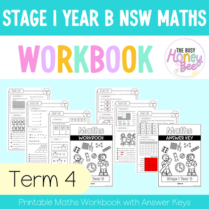 Stage 1 Year B NSW Maths Workbook Term 4 - Workbook | Worksheets