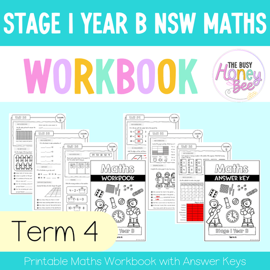 Stage 1 Year B NSW Maths Workbook Term 4 - Workbook | Worksheets