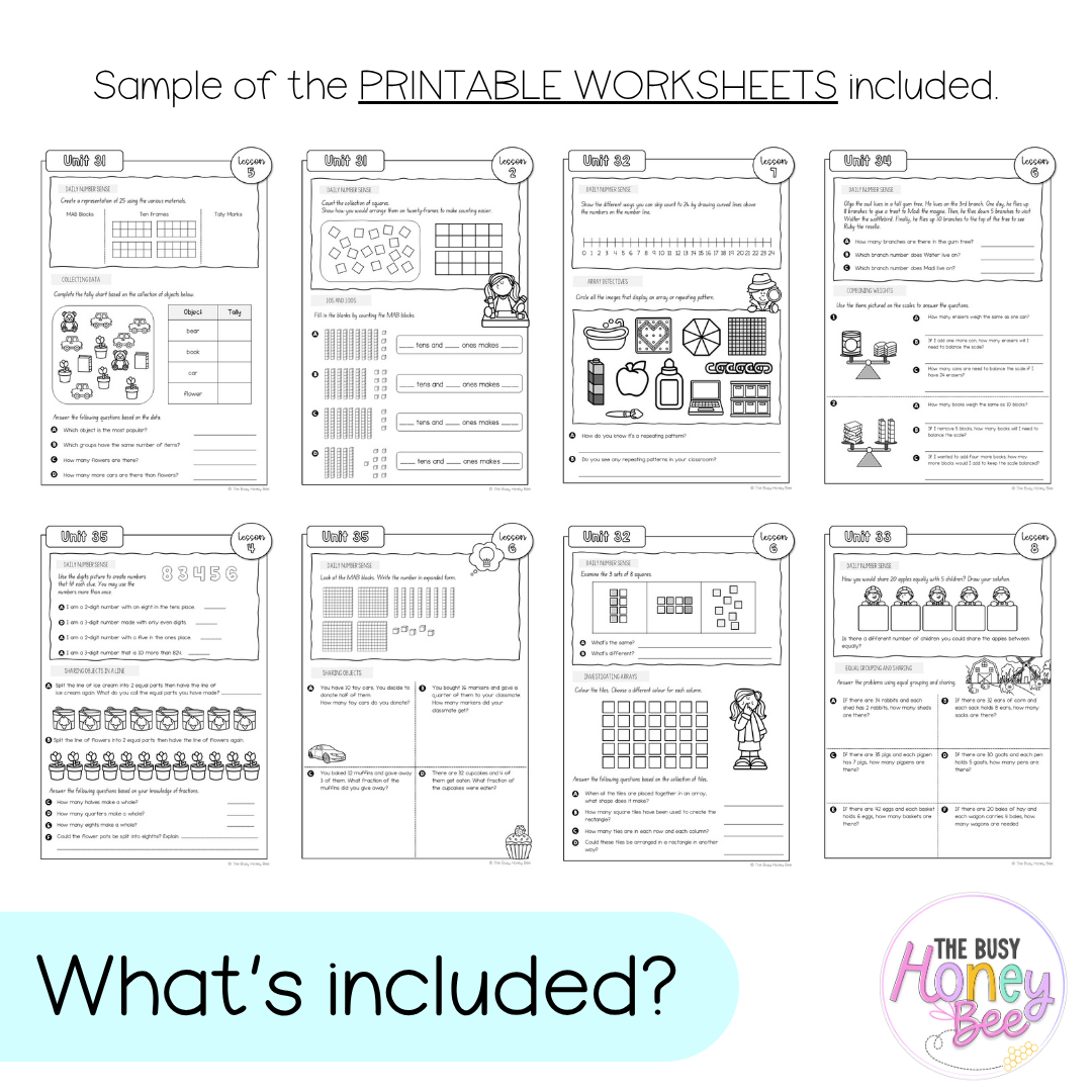 Stage 1 Year B NSW Maths Workbook ULTIMATE Mega Bundle - Workbook | Worksheets