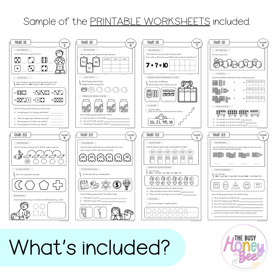 Stage 1 Year B NSW Maths Workbook ULTIMATE Mega Bundle - Workbook | Worksheets