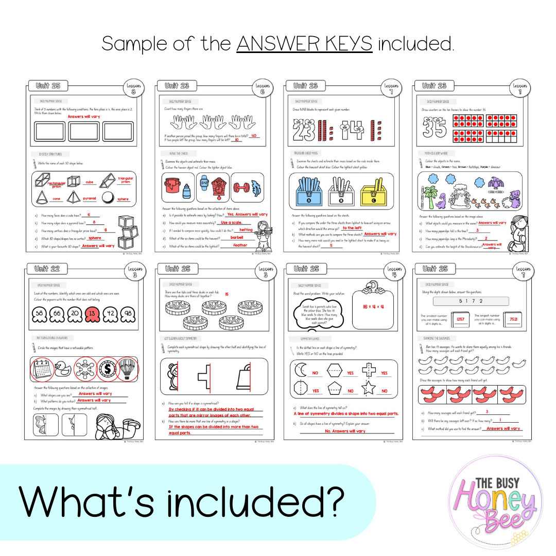 Stage 1 Year B NSW Maths Workbook ULTIMATE Mega Bundle - Workbook | Worksheets