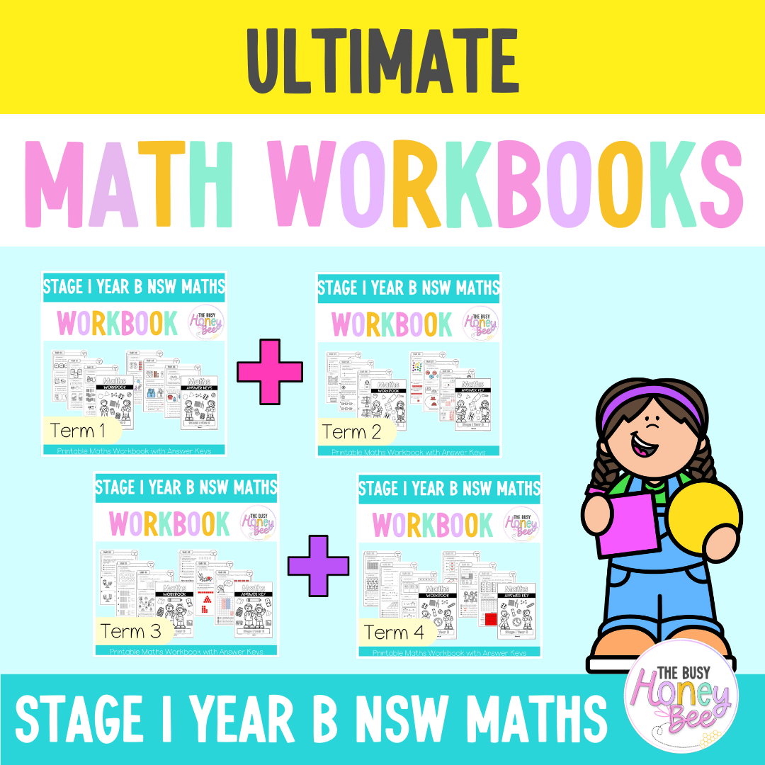 Stage 1 Year B NSW Maths Workbook ULTIMATE Mega Bundle - Workbook | Worksheets