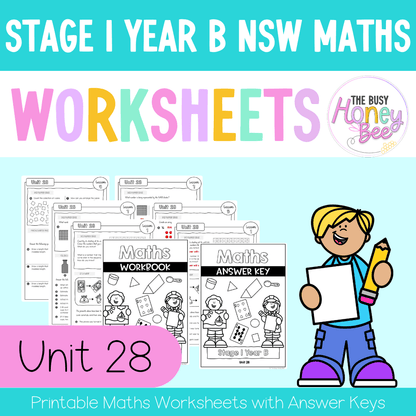 Stage 1 Year B NSW Maths Worksheets Unit 28 - Workbook | Worksheets