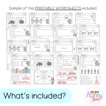 Stage 1 Year B NSW Maths Worksheets Unit 29 - Workbook | Worksheets