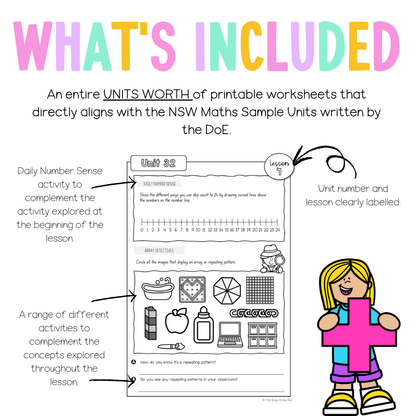 Stage 1 Year B NSW Maths Worksheets Unit 32 - Workbook | Worksheets