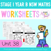 Stage 1 Year B NSW Maths Worksheets Unit 38 - Workbook | Worksheets