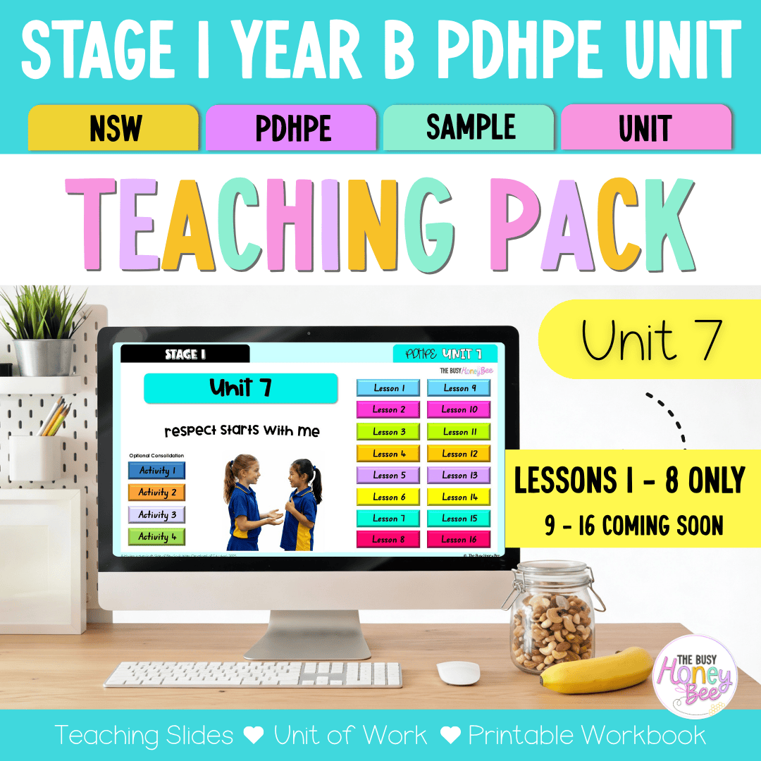 Stage 1 Year B NSW PDHPE Sample Unit 7 Teaching Pack - Teaching Bundle