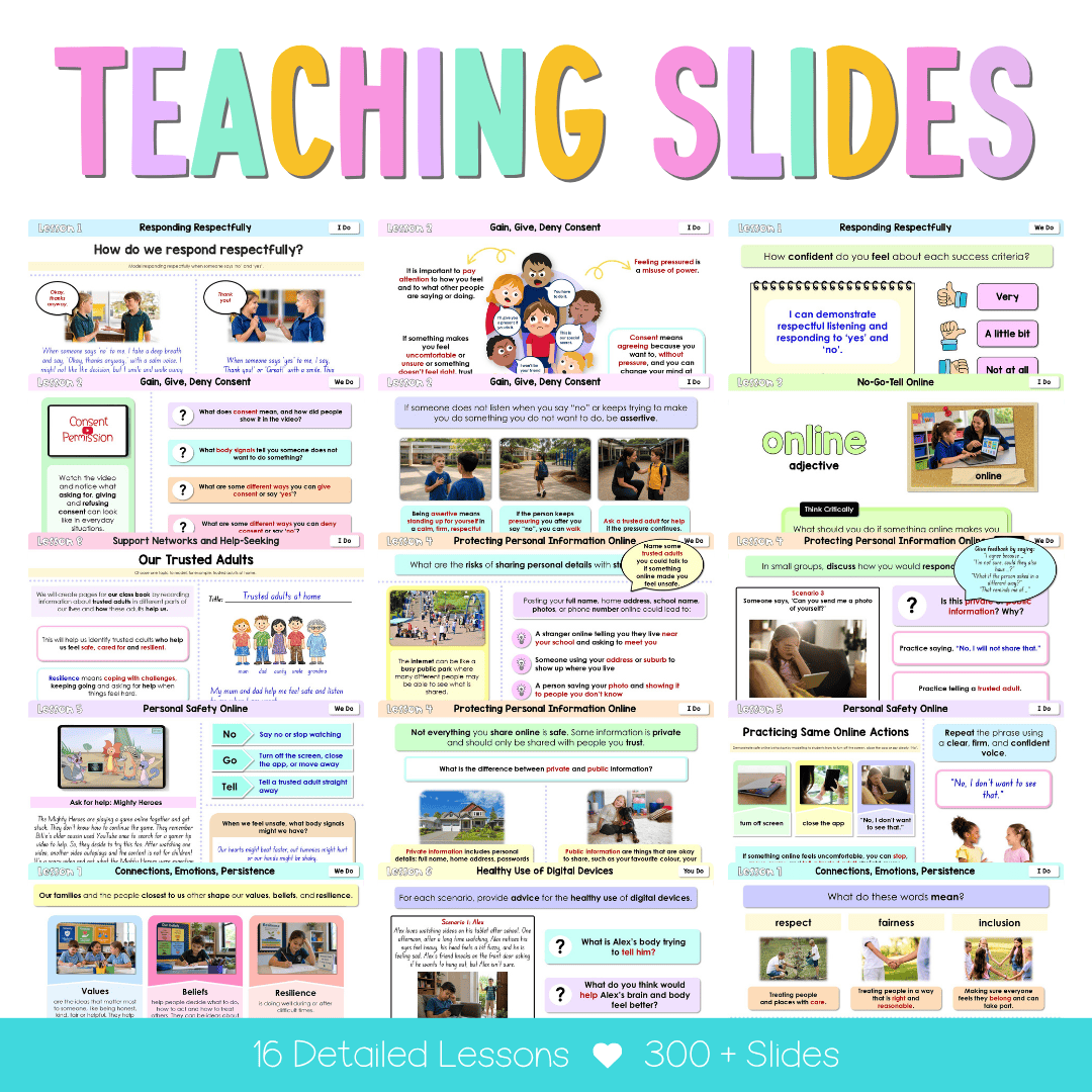 Stage 1 Year B NSW PDHPE Sample Unit 7 Teaching Pack - Teaching Bundle