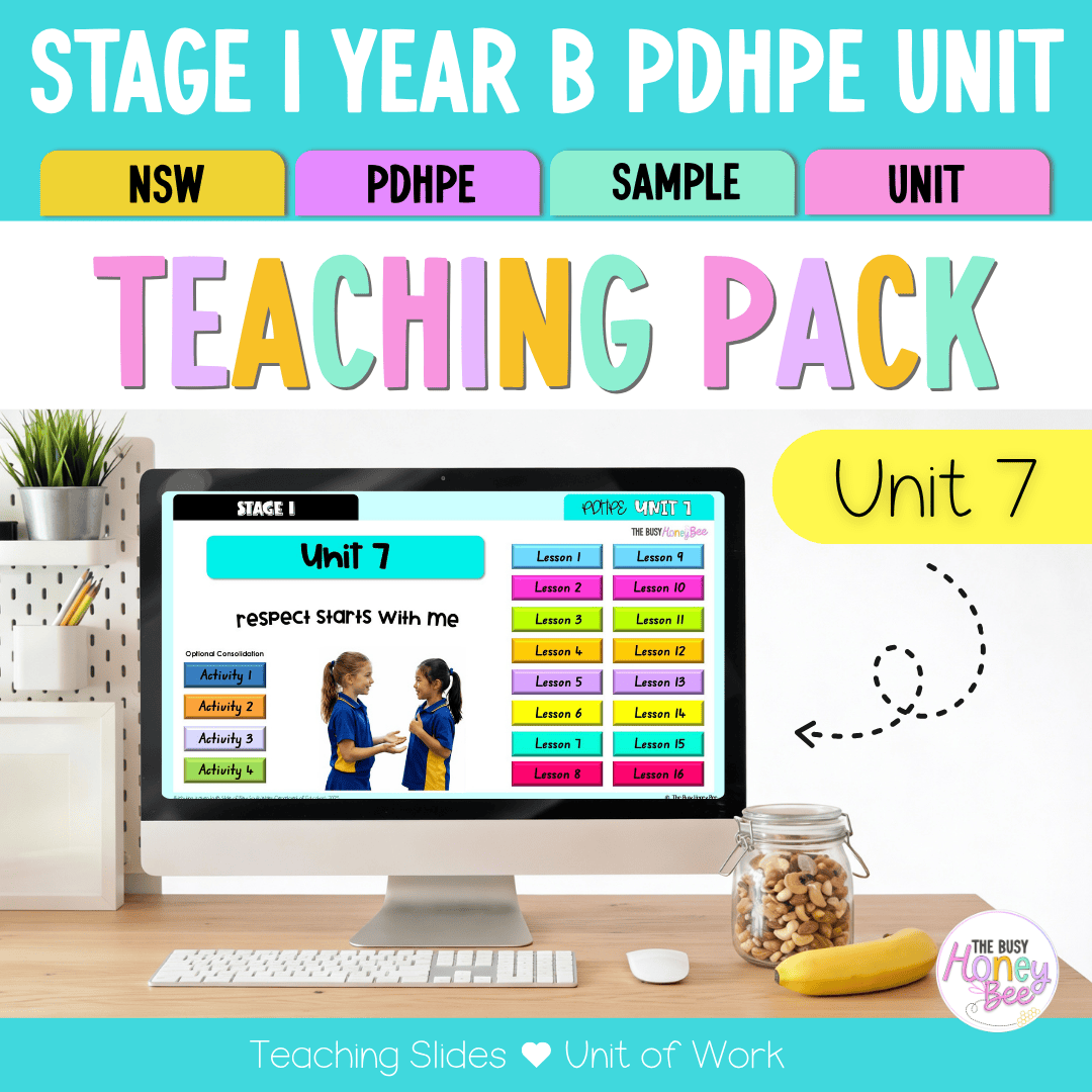 Stage 1 Year B NSW PDHPE Sample Unit 7 Teaching Pack - Teaching Bundle