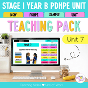 Stage 1 Year B NSW PDHPE Sample Unit 7 Teaching Pack - Teaching Bundle