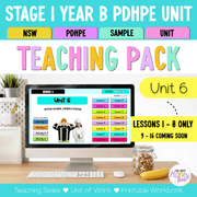 Stage 1 Year B NSW PDHPE Sample Unit 8 Teaching Pack - Teaching Bundle