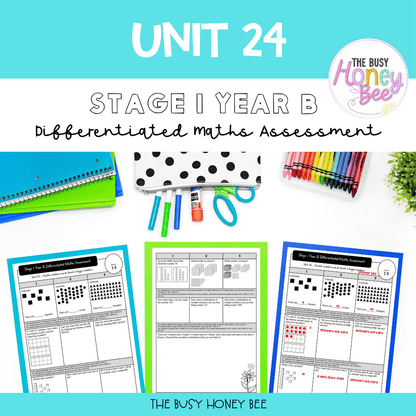 Stage 1 Year B Term 1 Differentiated Maths Assessment Bundle - Assessment